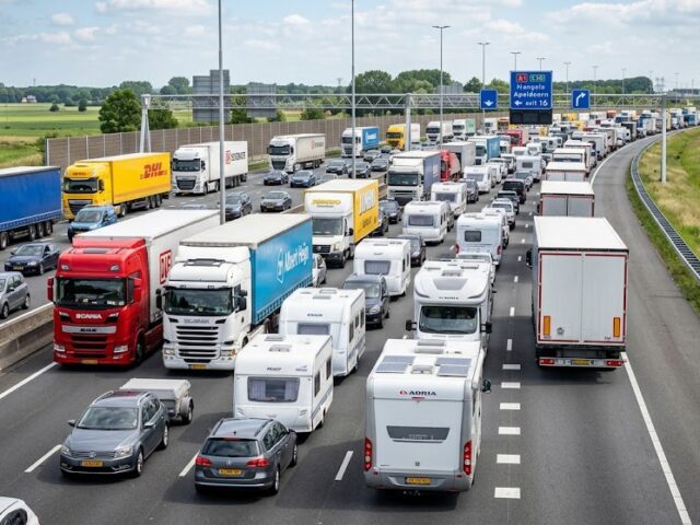 Pinksterweekend: drukte op de wegen