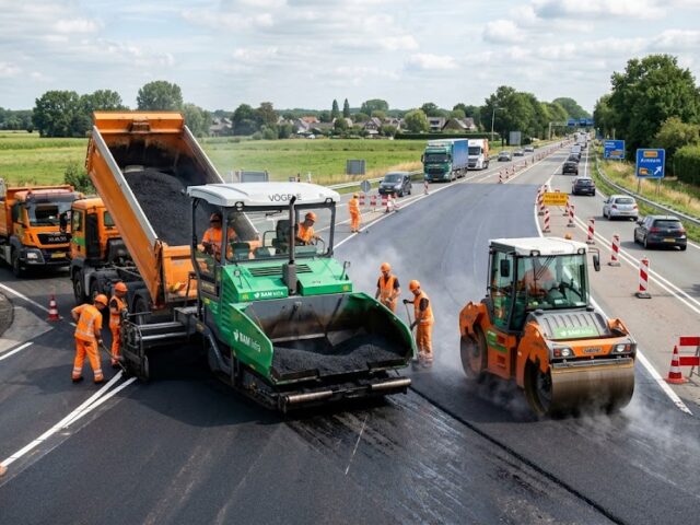 Onderhoud wegdek N-wegen zomerperiode