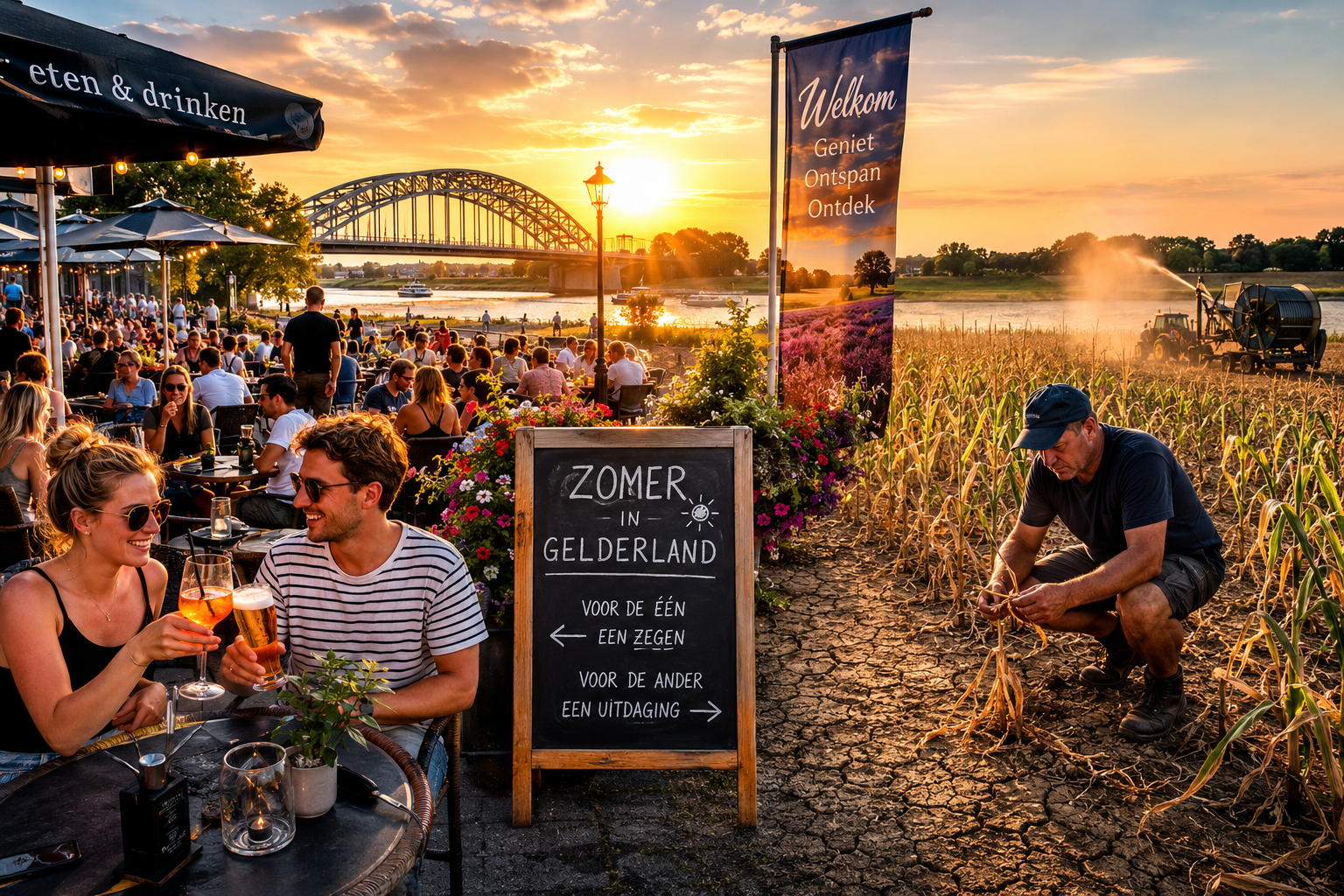 Zwoegen of floreren? Wat de hitte doet met ondernemers in Gelderland