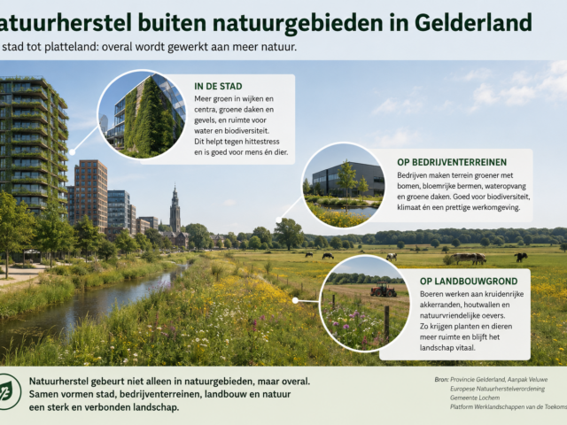 Natuurherstel verschuift naar stad, bedrijventerrein en landbouwgrond