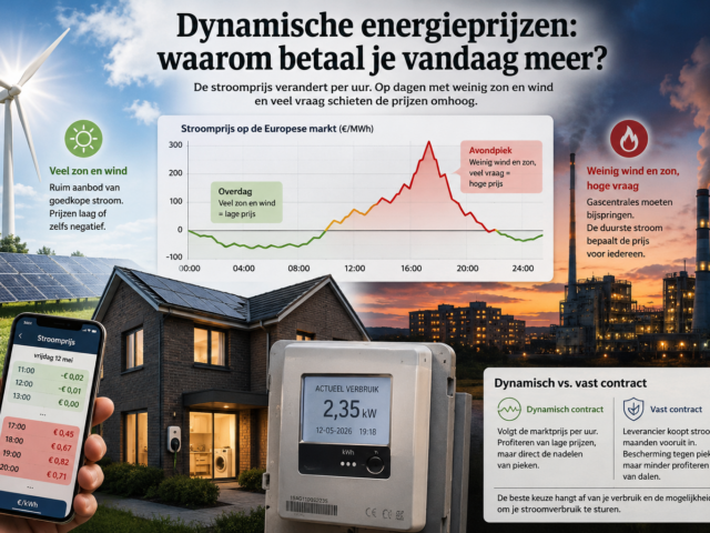 Waarom mensen met een dynamisch energiecontract vandaag soms het meest betalen
