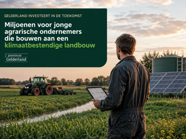 Gelderland trekt miljoenen uit voor jonge boeren die investeren in een klimaatbestendige toekomst