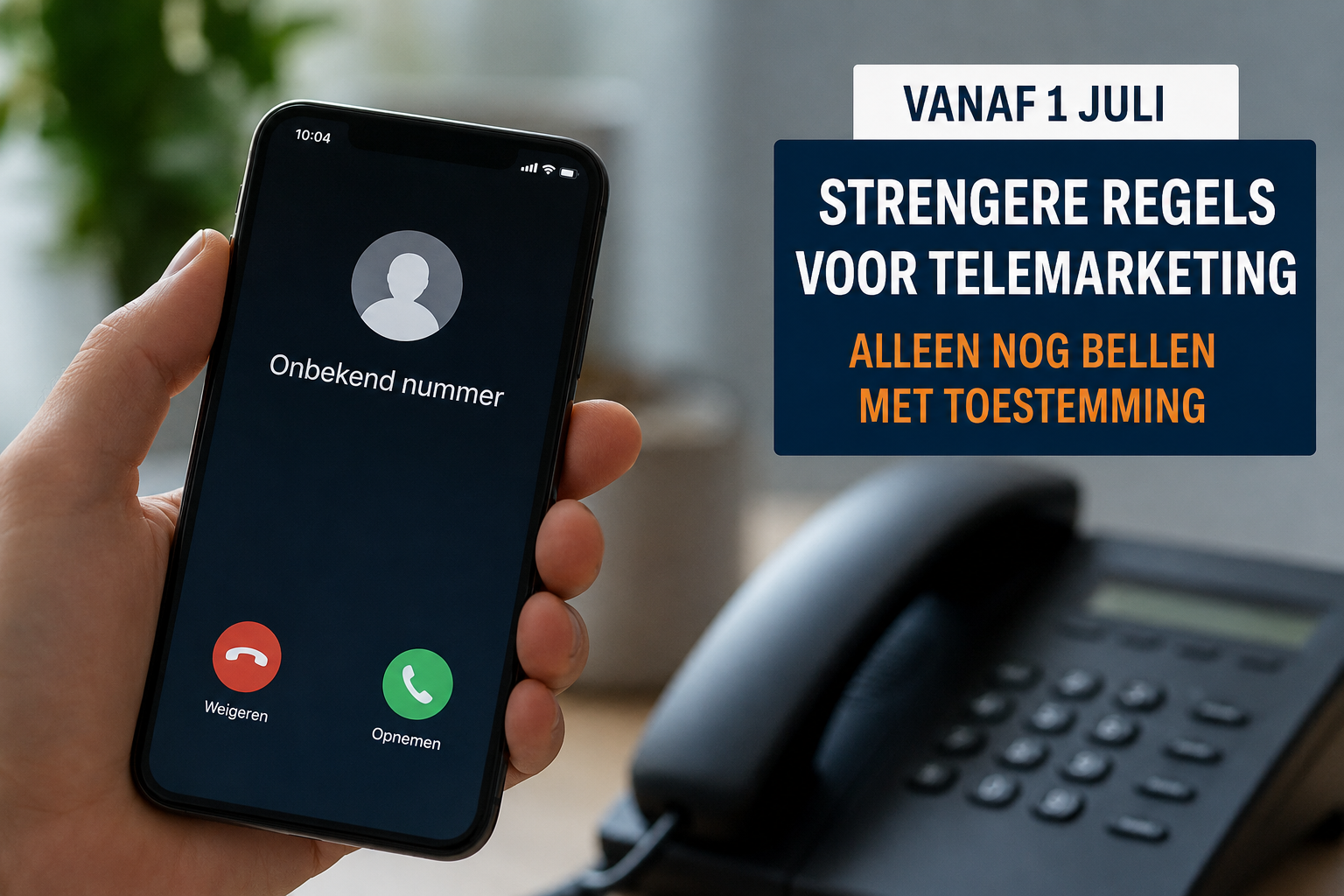 Ongevraagde verkooptelefoontjes verder aan banden