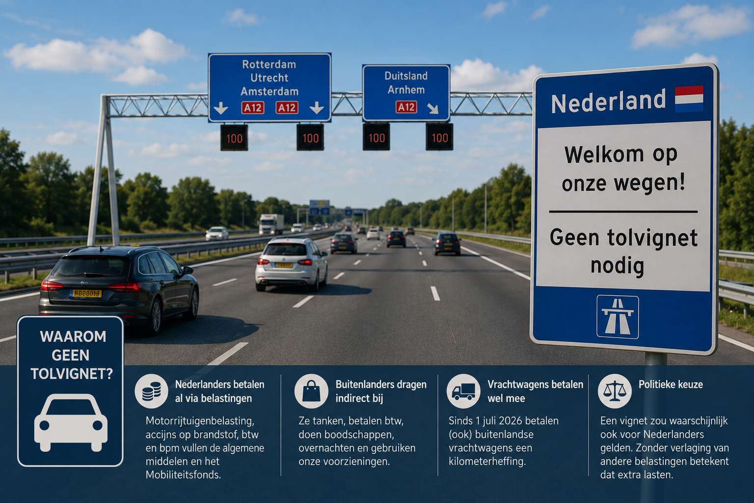 Waarom Nederland nog altijd geen tolvignet kent