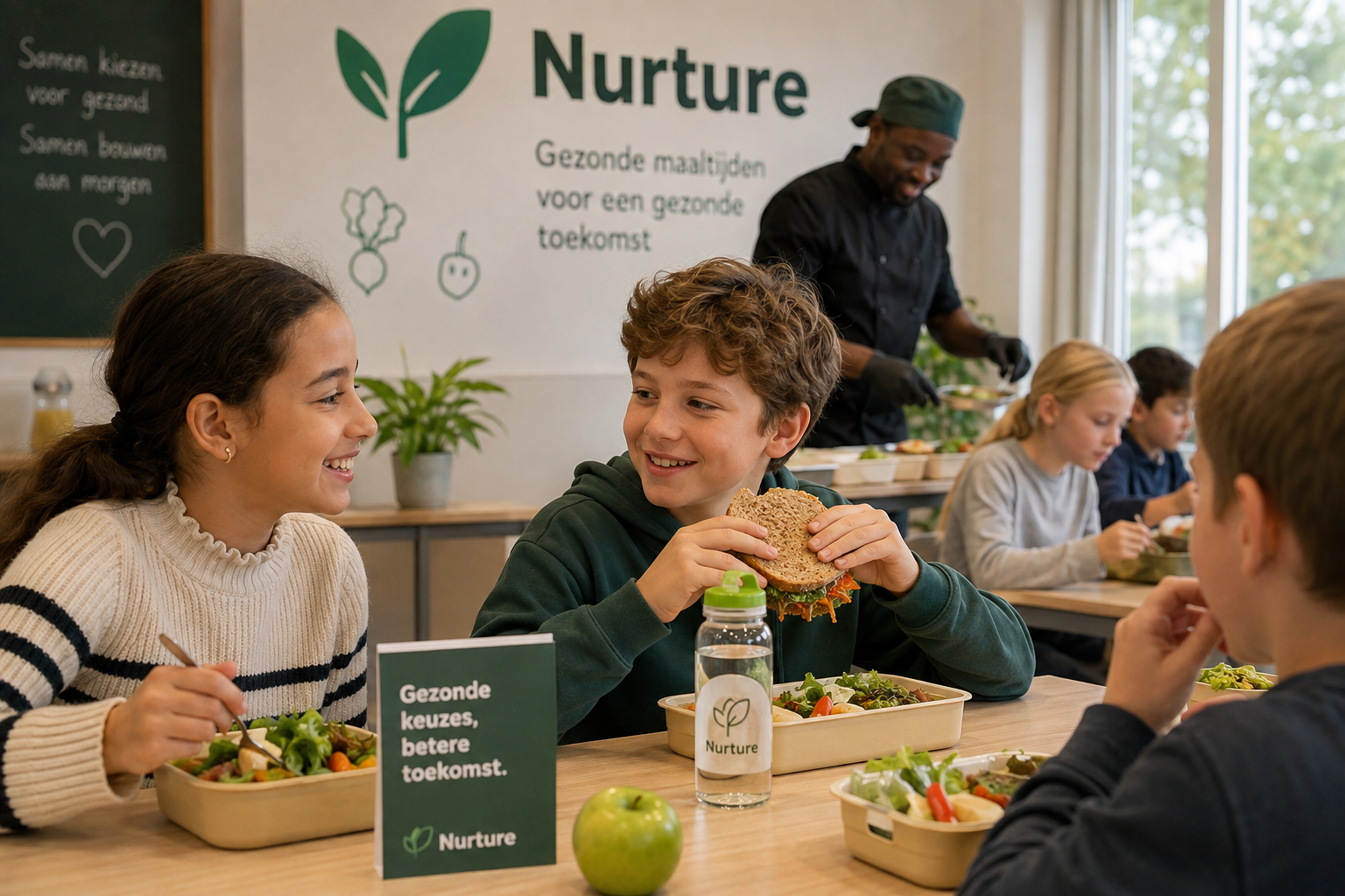 Nurture uit Oosterbeek groeit met gezonde schoolmaaltijden: van pilot naar veertien locaties