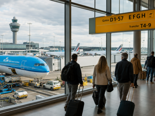 Meer passagiers op Nederlandse luchthavens, ondanks daling van het aantal vluchten