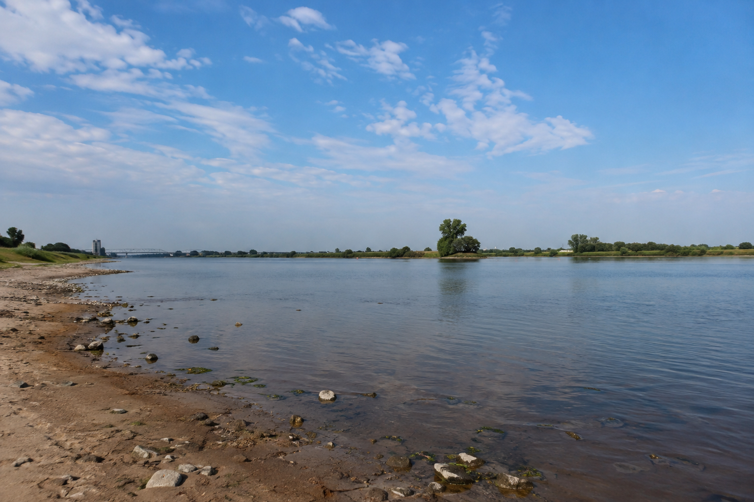 rivier met water