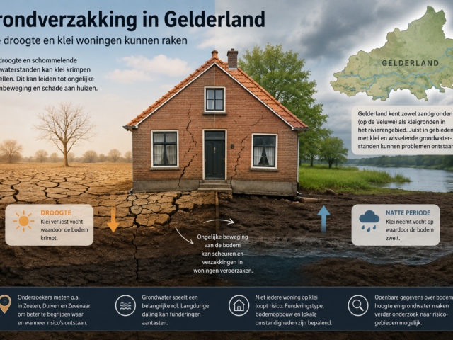 Grondverzakking in Gelderland: hoe droogte en klei woningen kunnen raken (deel 1)