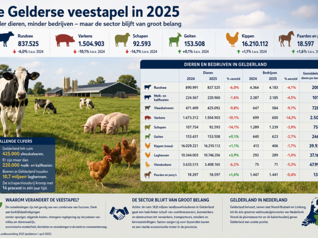 Minder vee, minder bedrijven: de Gelderse veehouderij verandert
