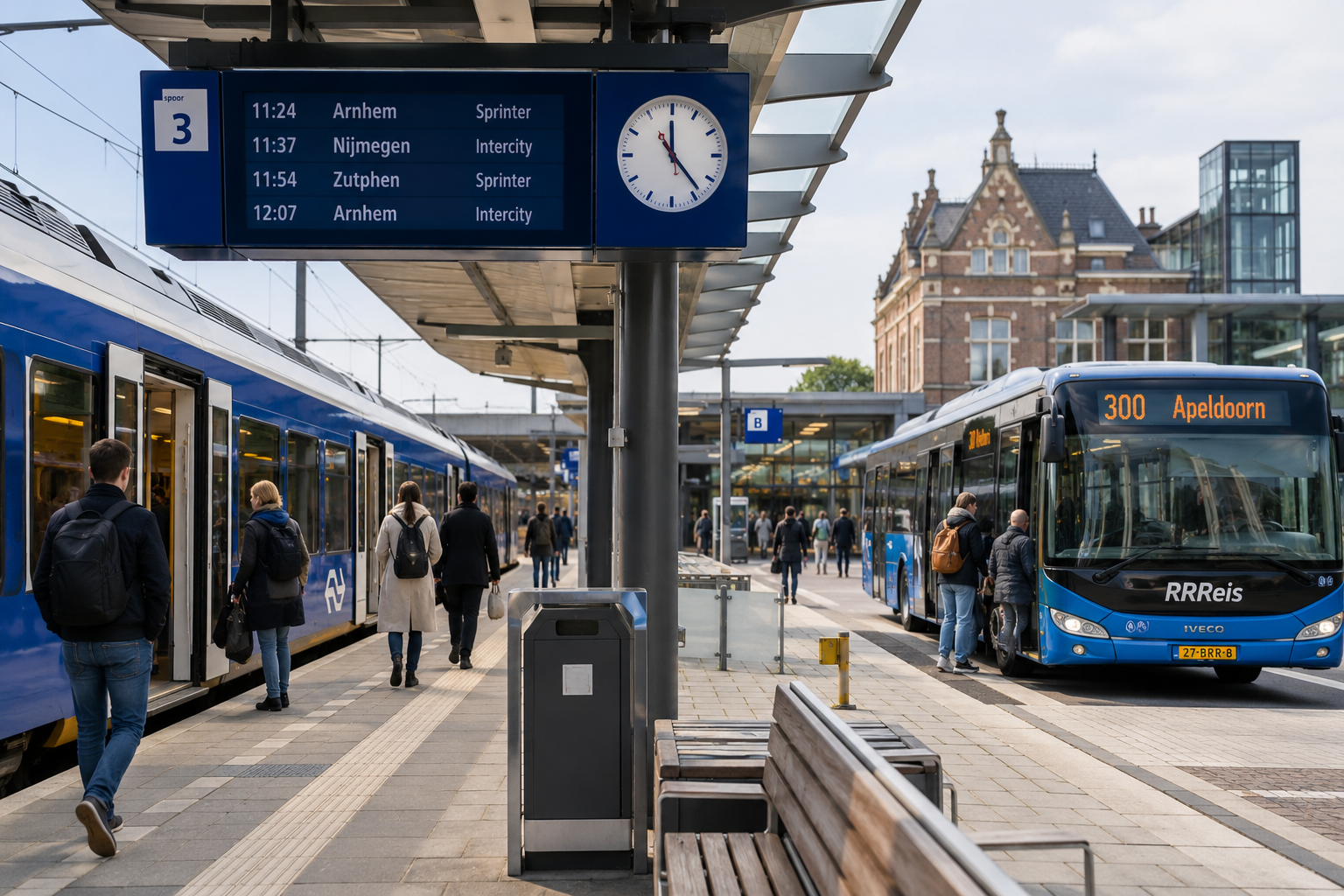 Meer reizigers in het openbaar vervoer