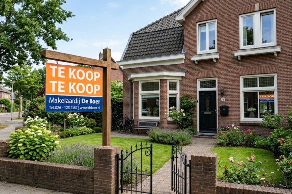 Een woning die te koop staat